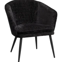 Leen Bakker Fauteuil Cloe - stof - zwart