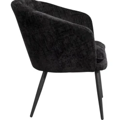 Leen Bakker Fauteuil Cloe - stof - zwart