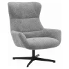 Fauteuils-House Nordic Fauteuil Draaibaar - Donkergrijs Stof - 89x80x101cm - Bescia