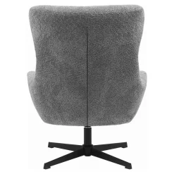 Fauteuils-House Nordic Fauteuil Draaibaar - Donkergrijs Stof - 89x80x101cm - Bescia