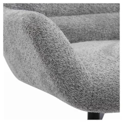 Fauteuils-House Nordic Fauteuil Draaibaar - Donkergrijs Stof - 89x80x101cm - Bescia