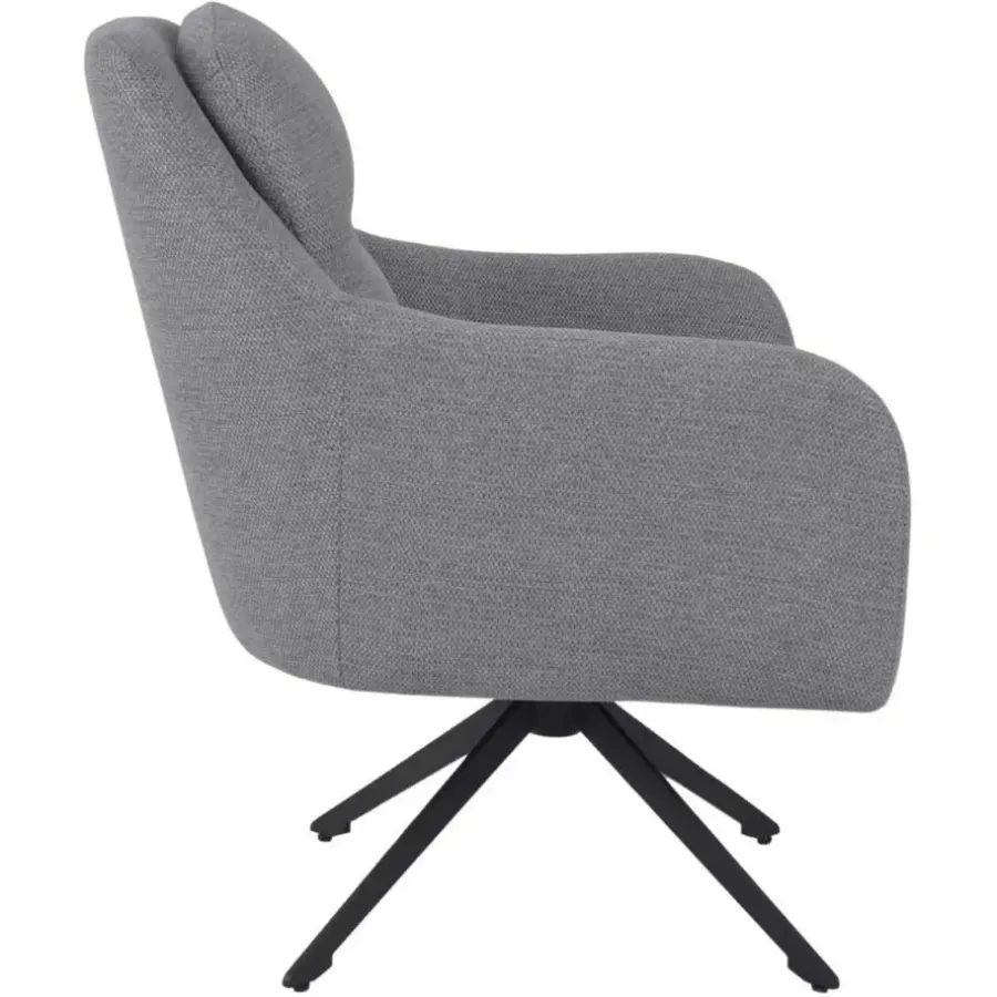 Giga Meubel Fauteuil Draaibaar - Stof Taupe - 75x70x85cm - Matthias