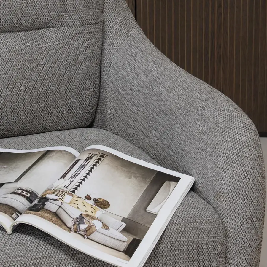 Giga Meubel Fauteuil Draaibaar - Stof Taupe - 75x70x85cm - Matthias