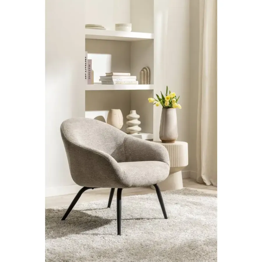 Fauteuils-Leen Bakker Fauteuil Lieke - beige