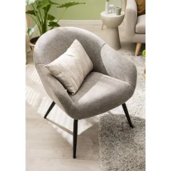 Fauteuils-Leen Bakker Fauteuil Lieke - beige