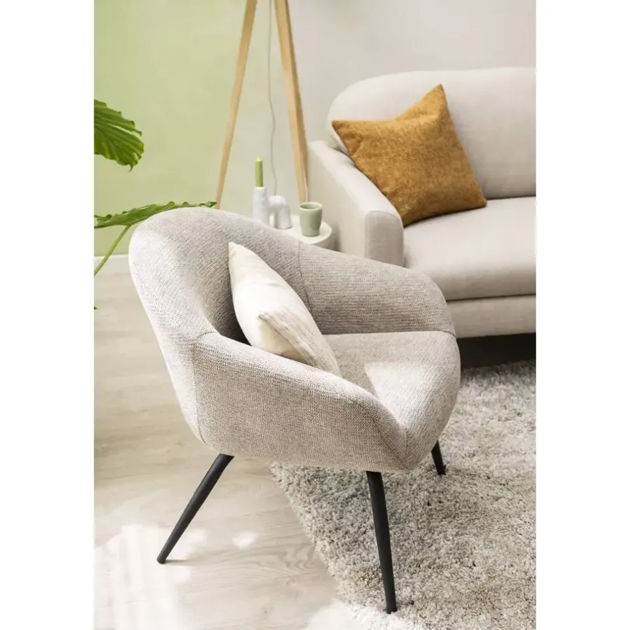 Fauteuils-Leen Bakker Fauteuil Lieke - beige