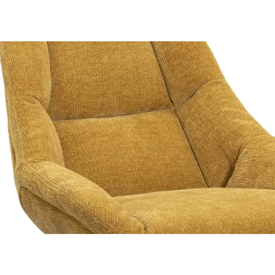 Fauteuils-Leen Bakker Fauteuil Lynn - oker