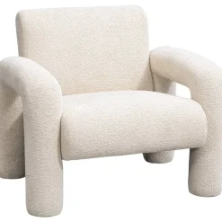 Fauteuils-Leen Bakker Fauteuil Puck - crème
