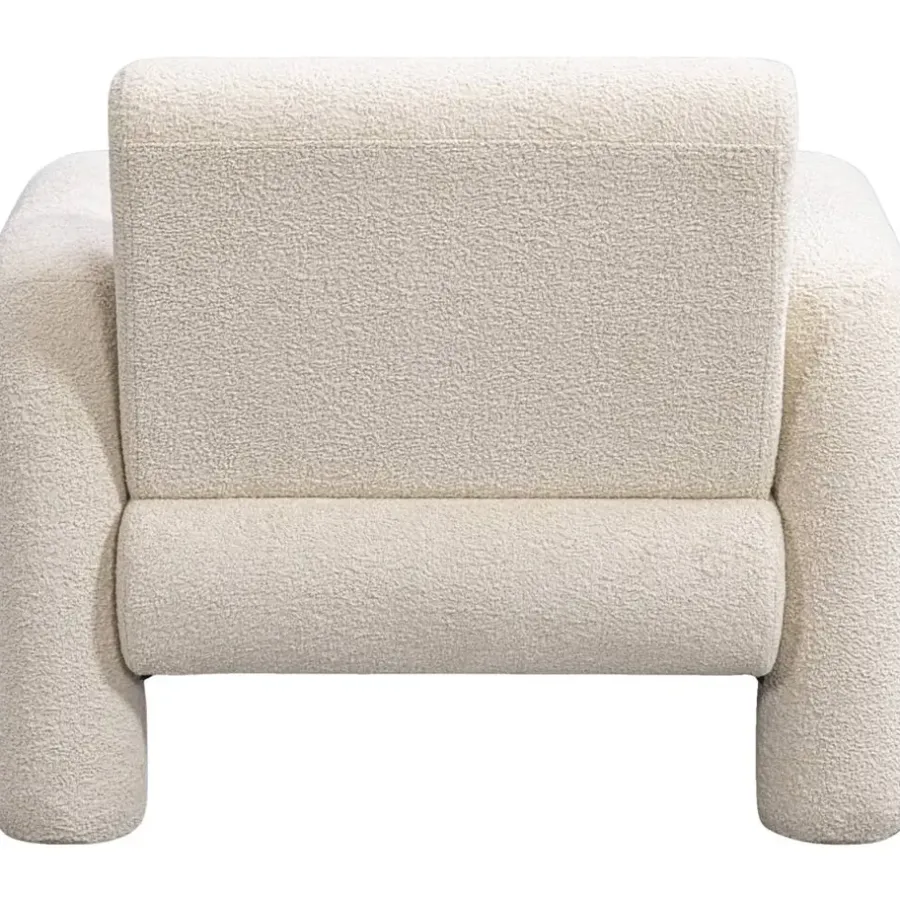 Fauteuils-Leen Bakker Fauteuil Puck - crème