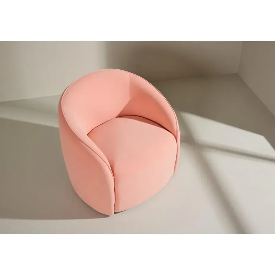 Fauteuils-Fjôrd Fauteuil Roze Stof - 79x70x69cm - Neo