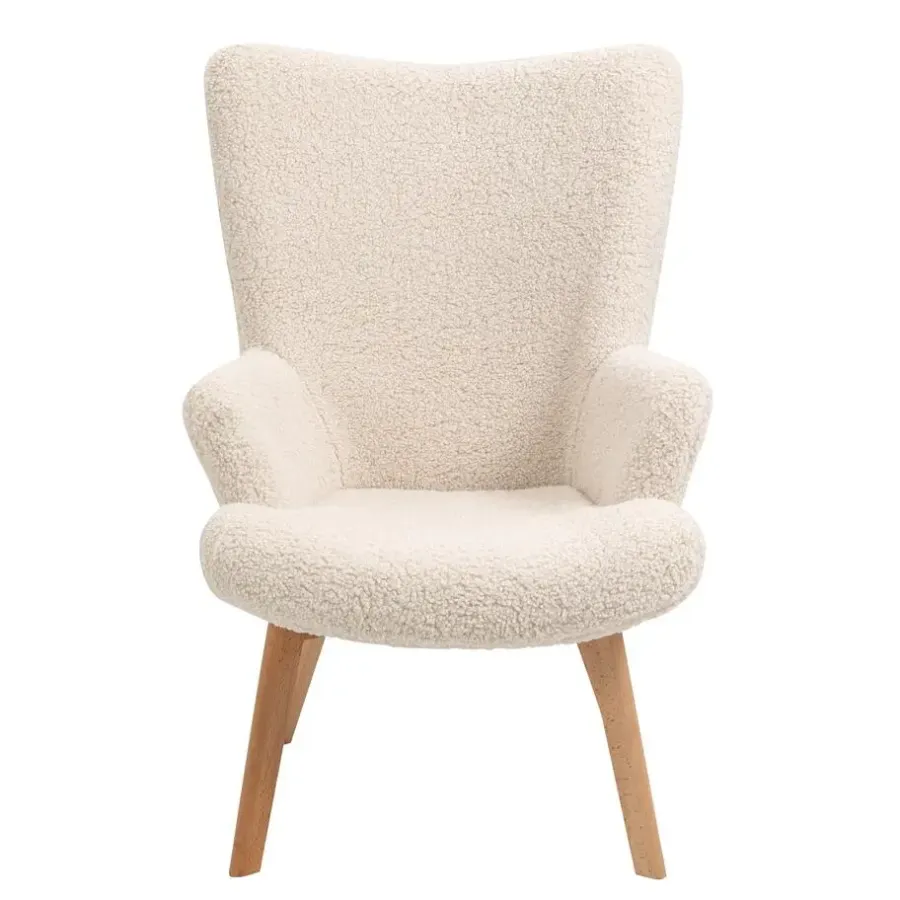 Nordlys Fauteuil van massief hout en witte lussen