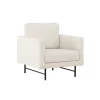 Fauteuils-Fjôrd Fauteuil Wit Stof - 86x87x68cm - Sky