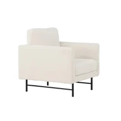 Fauteuils-Fjôrd Fauteuil Wit Stof - 86x87x68cm - Sky