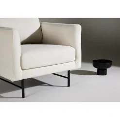 Fauteuils-Fjôrd Fauteuil Wit Stof - 86x87x68cm - Sky