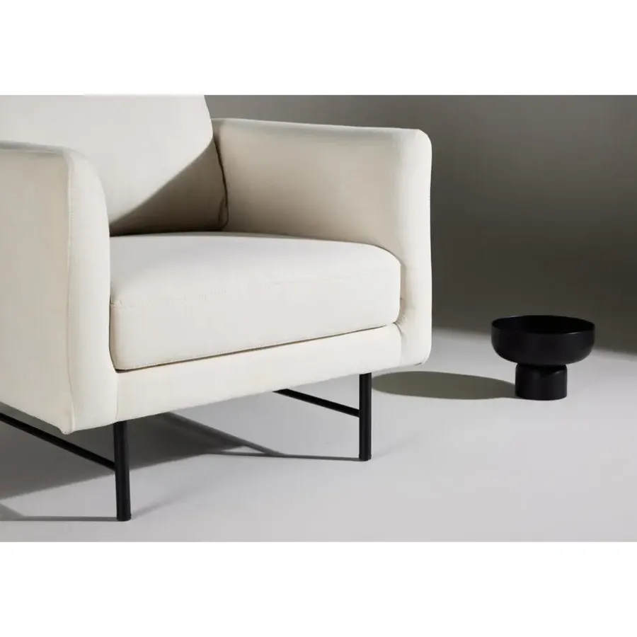 Fauteuils-Fjôrd Fauteuil Wit Stof - 86x87x68cm - Sky