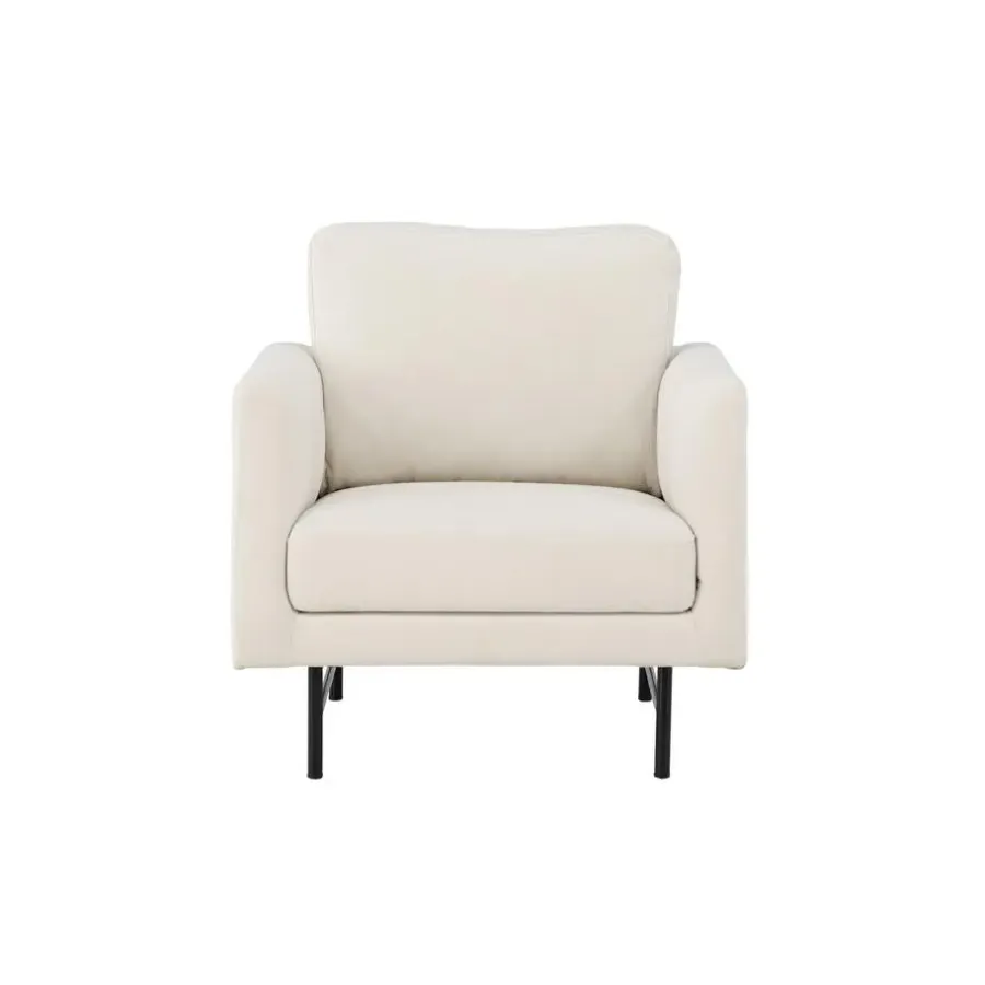 Fauteuils-Fjôrd Fauteuil Wit Stof - 86x87x68cm - Sky