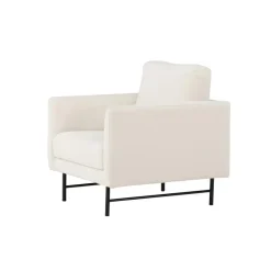 Fauteuils-Fjôrd Fauteuil Wit Stof - 86x87x68cm - Sky