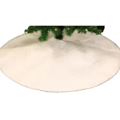 Feeric lights & Christmas Feeric Christmas kerstboomrok - wit - 100 cm - polyester - rond