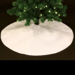 Feeric lights & Christmas Feeric Christmas kerstboomrok - wit - 100 cm - polyester - rond