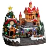 Feeric lights & Christmas Feeric Christmas Kerstdorp landhuis kerstman - 31 x 32,5 x 24 cm