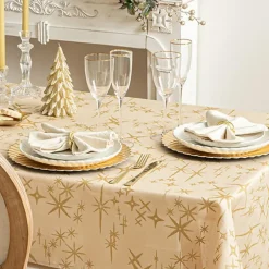 Tafelkleden-Feeric lights & Christmas Feeric Christmas Tafelkleed - beige - sterren - 140 x 360 cm