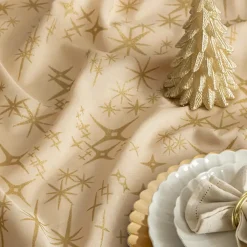 Tafelkleden-Feeric lights & Christmas Feeric Christmas Tafelkleed - beige - sterren - 140 x 360 cm