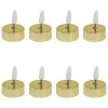 Kaarsen-Feeric lights & Christmas LED waxinelichtjes - 8x - goud glans