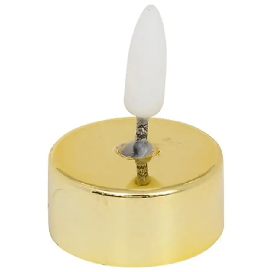 Kaarsen-Feeric lights & Christmas LED waxinelichtjes - 8x - goud glans