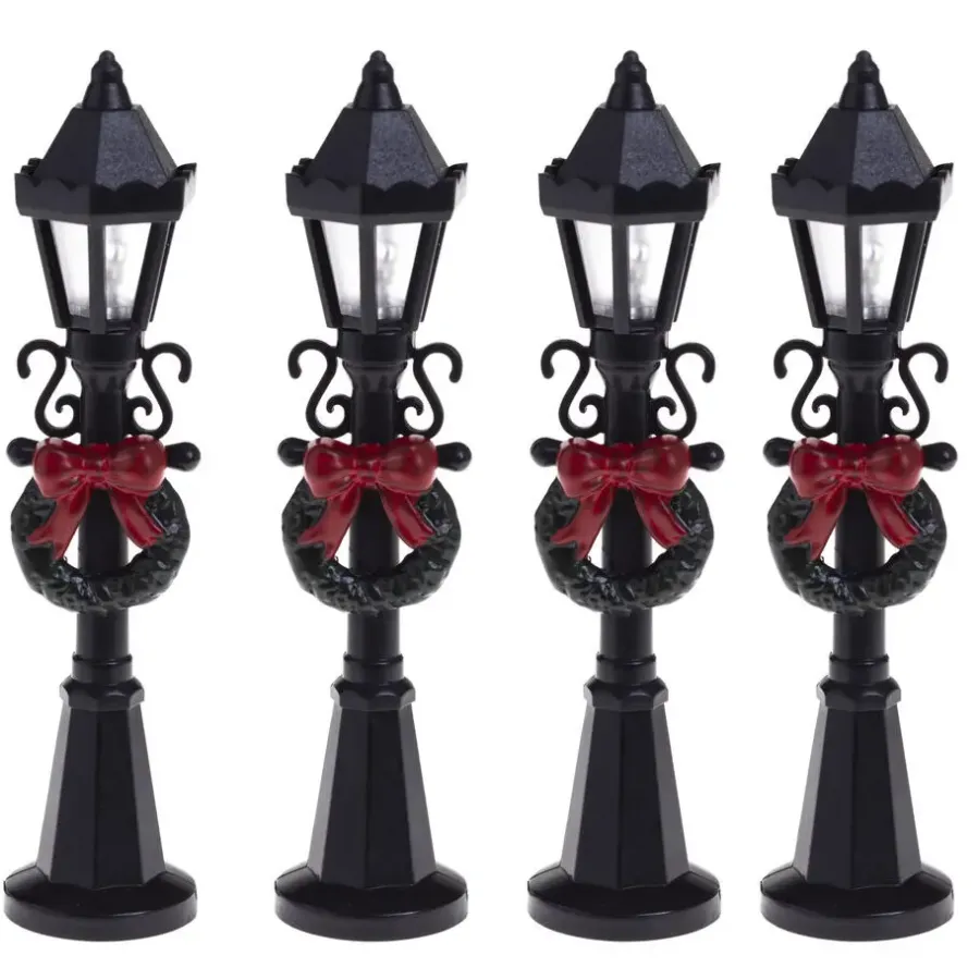 Feeric lights & Christmas Feeric lights and christmas miniatuur lantaarns - 4x st- 10 cm