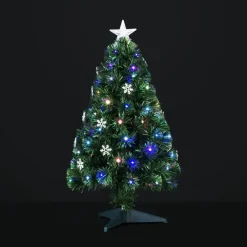 Feeric lights & Christmas Feeric Lights Fiber kerstboom- met licht/piek - 90 cm - 74 leds
