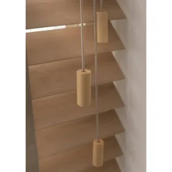 Houten Jaloezieën Op Maat-Fenstr bamboe jaloezie Tahiti 65mm - licht eiken (25951)