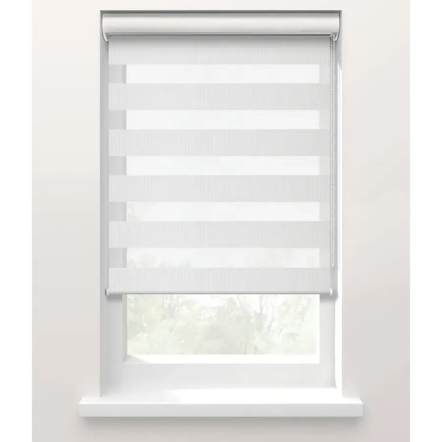 Fenstr Duo rolgordijn Planos lichtdoorlatend - wit (10030)