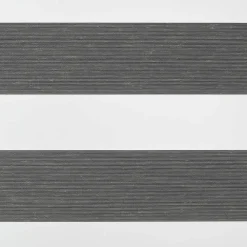 Duo-Rolgordijnen Op Maat-Fenstr Duo rolgordijn Trim lichtdoorlatend - antraciet (20068)