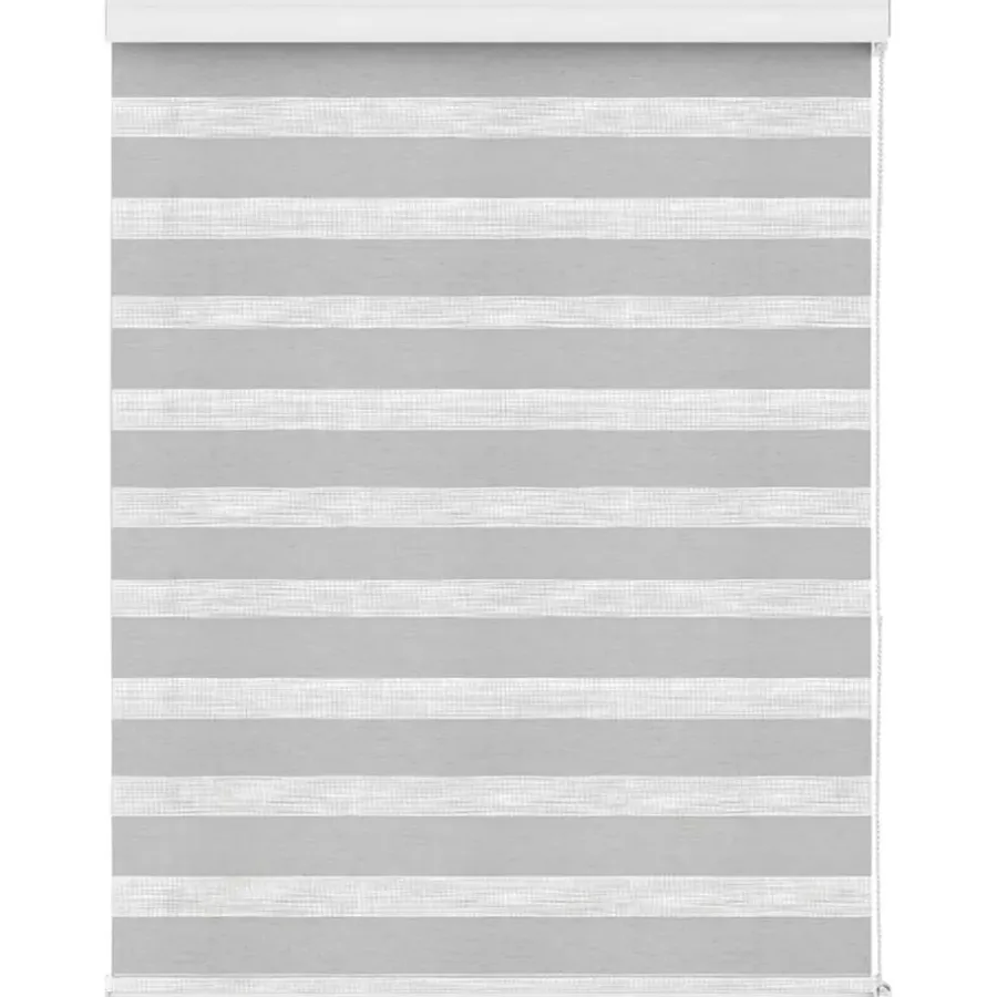 Duo-Rolgordijnen Kant En Klaar-Fenstr duo-rolgordijn lichtgrijs - 60x175 cm