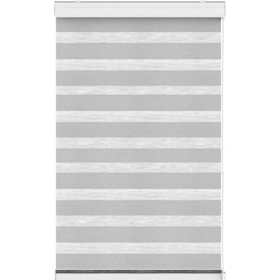 Duo-Rolgordijnen Kant En Klaar-Fenstr duo-rolgordijn lichtgrijs - 90x240 cm
