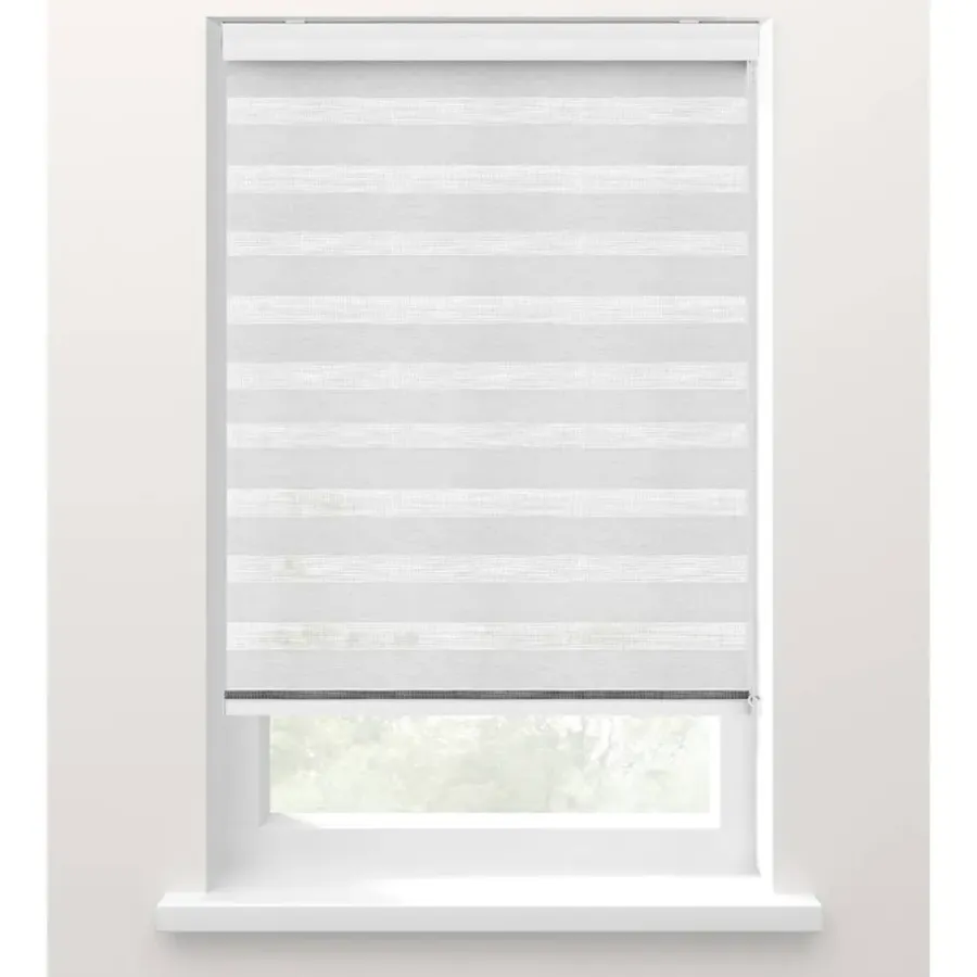 Duo-Rolgordijnen Kant En Klaar-Fenstr duo-rolgordijn wit - 60x175 cm