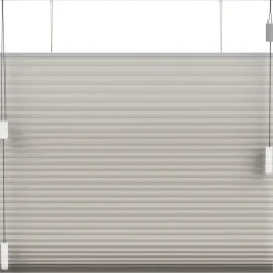 Fenstr plisségordijn Montreal dubbel 25mm lichtdoorlatend - taupe (30019)