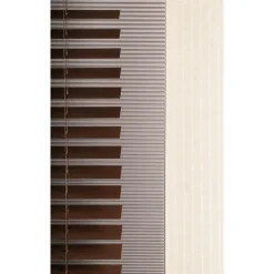 Fenstr plisségordijn Montreal dubbel 25mm verduisterend - taupe (30023)