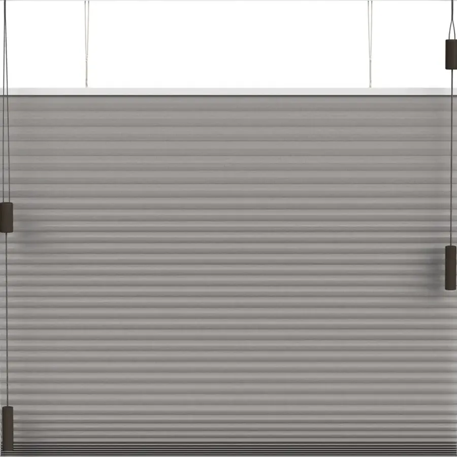 Fenstr plisségordijn Toronto dubbel 25mm lichtdoorlatend - taupe (30018)
