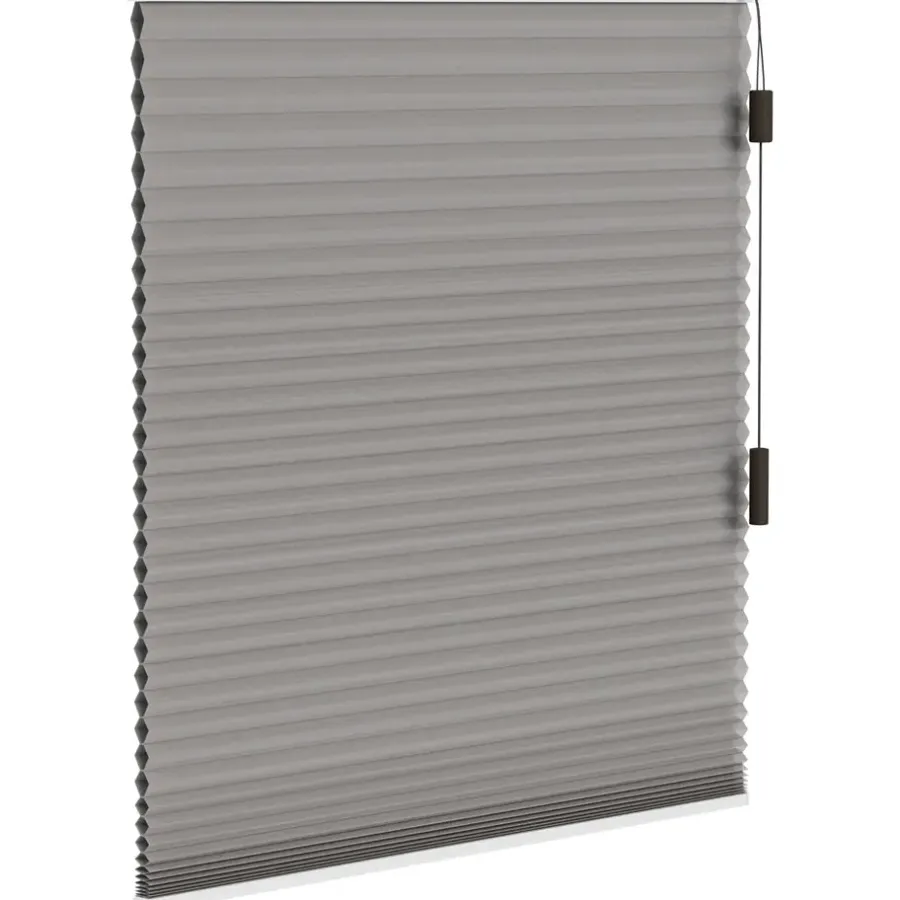 Fenstr plisségordijn Toronto dubbel 25mm lichtdoorlatend - taupe (30018)