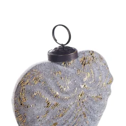 Kerstdecoratie-Beliani FERIABLE - Kerstballen set van 4 - Grijs - Glas