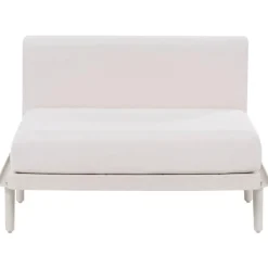 Leen Bakker FERRETTI - Tuinbank uitbreidingsmodule - Lichtbeige - Stof
