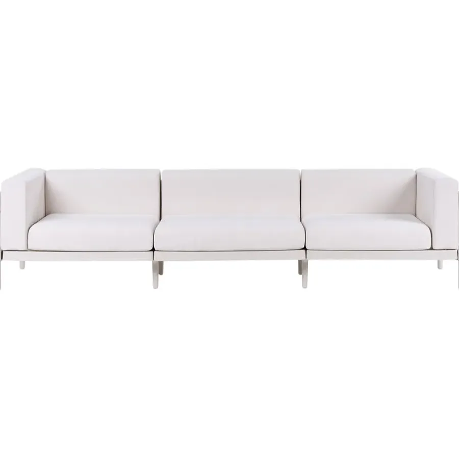 Leen Bakker FERRETTI - Tuinbank 3-zits - Lichtbeige - Synthetisch
