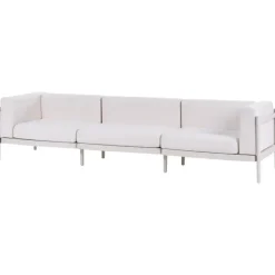 Leen Bakker FERRETTI - Tuinbank 3-zits - Lichtbeige - Synthetisch