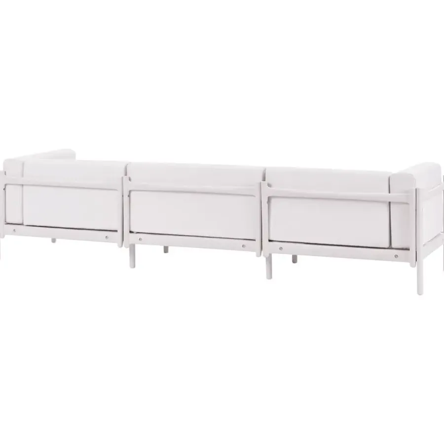 Leen Bakker FERRETTI - Tuinbank 3-zits - Lichtbeige - Synthetisch