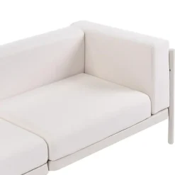 Leen Bakker FERRETTI - Tuinbank 3-zits - Lichtbeige - Synthetisch