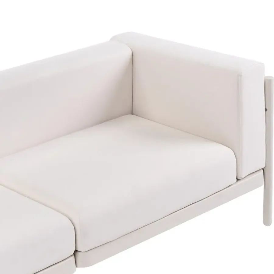 Leen Bakker FERRETTI - Tuinbank 3-zits - Lichtbeige - Synthetisch