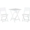 Beliani FIJI - Bistroset voor 2 - Wit - Acaciahout