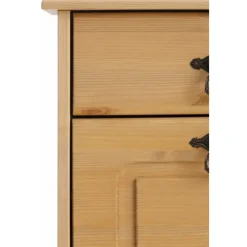 Schoenenkasten-Loft24 Finca - Schoenenkast met 2 kleppen en 2 laden in natuurlijk grenen