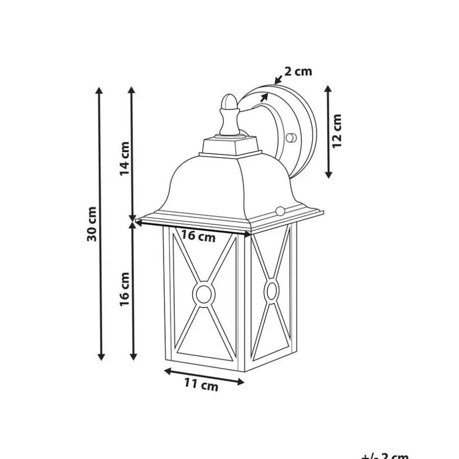 Beliani FINDON - Wandlamp - Wit - Ijzer